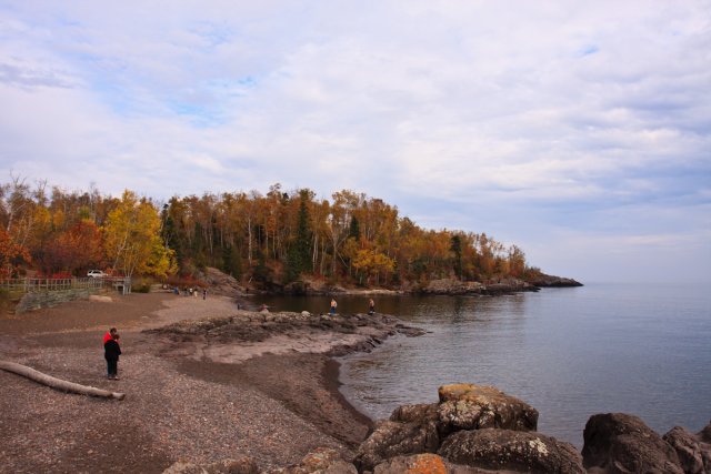 Playing on Lake Superior